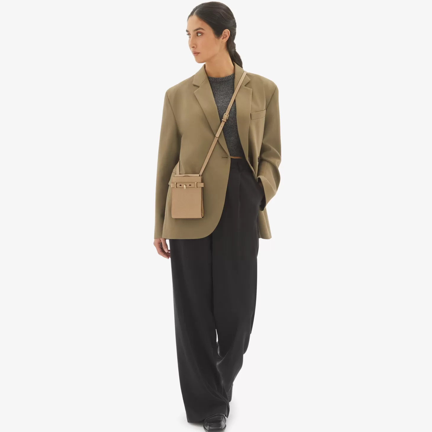 Brera B-Tracollina slim Crossbody micro bag | Valextra Fashion