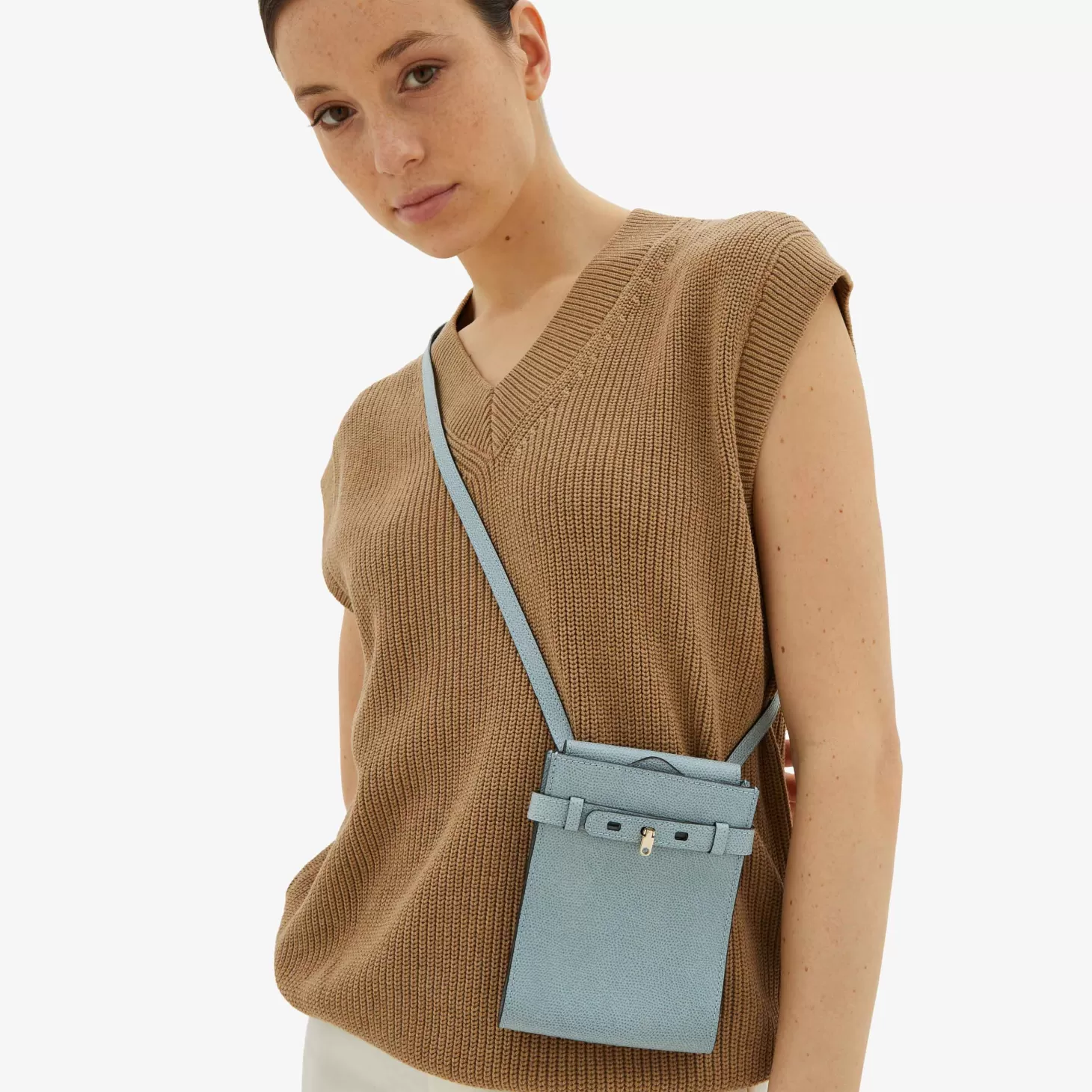 Brera B-Tracollina slim Crossbody micro bag | Valextra Outlet