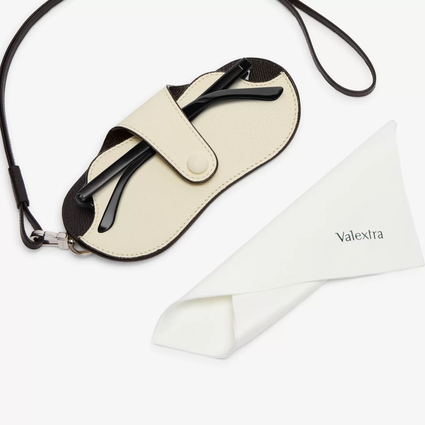 Exclusive Glasses Case with Lanyard | Valextra Flash Sale