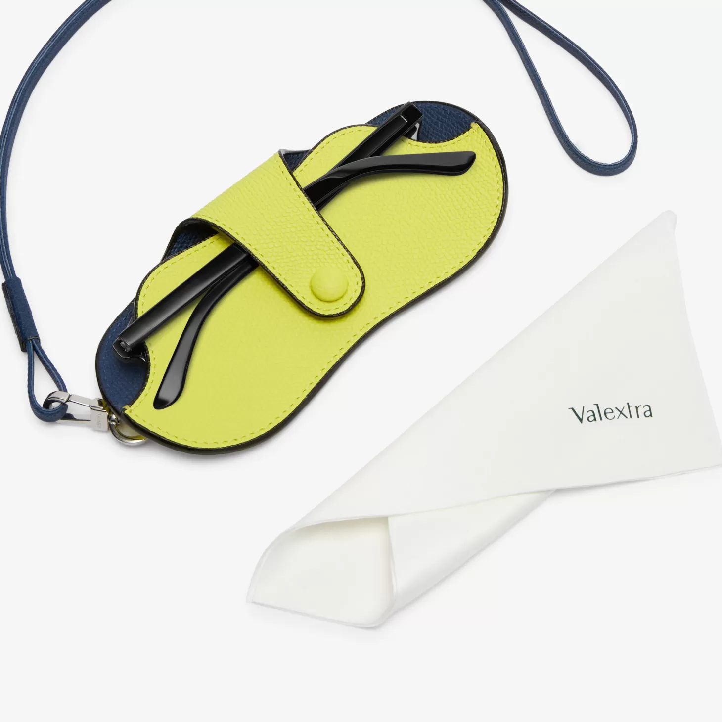 Exclusive Glasses Case with Lanyard | Valextra Flash Sale