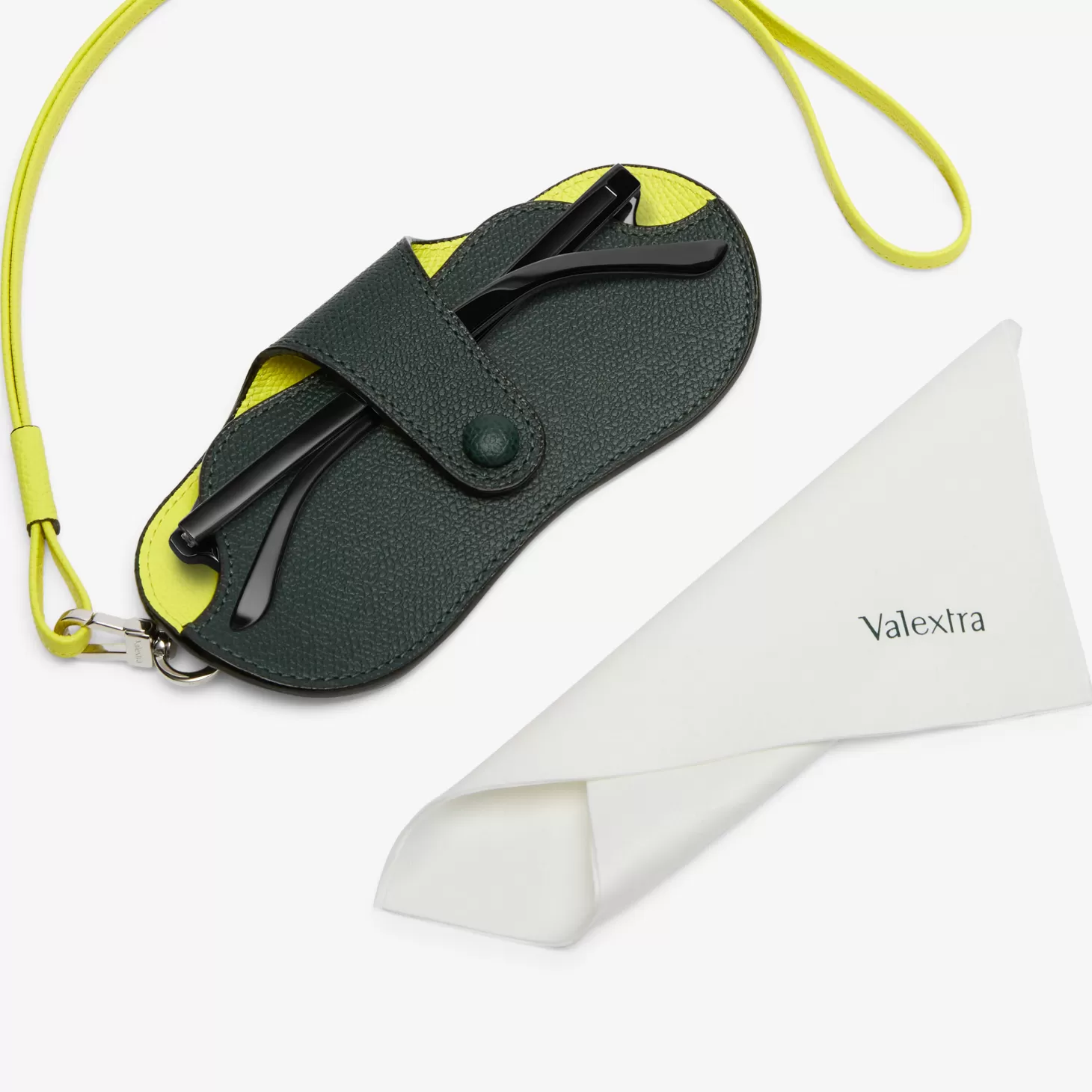 Exclusive Glasses Case with Lanyard | Valextra Flash Sale