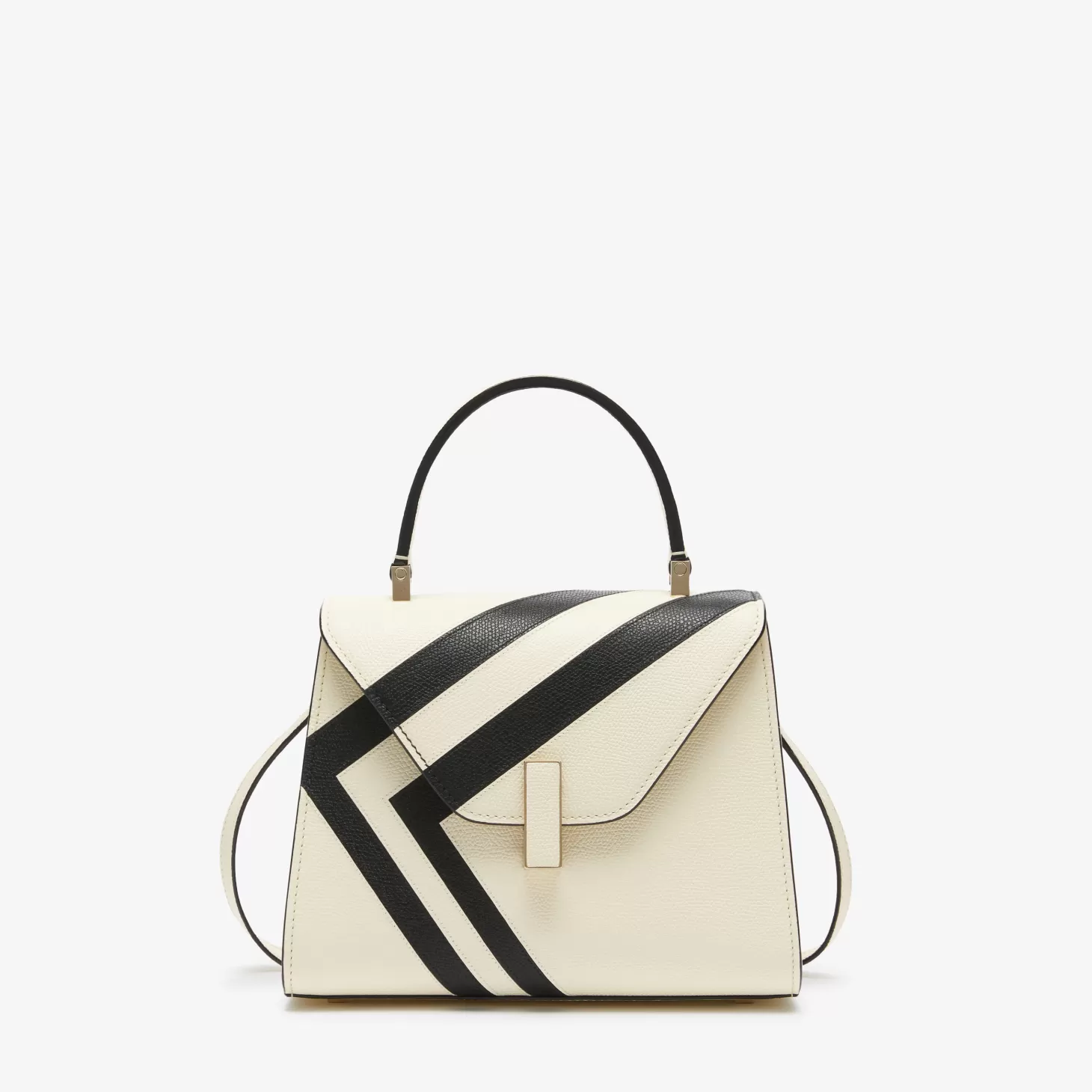 Iside Intarsia V-Stripes Top Handle Mini Bag | Valextra Sale