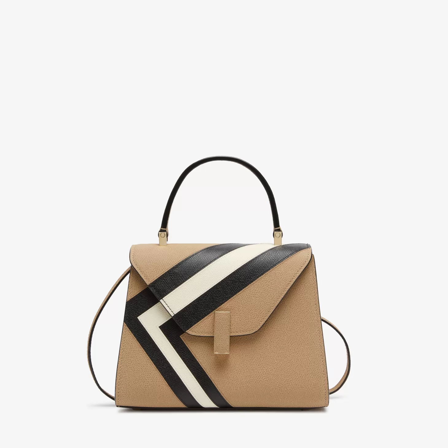 Iside Intarsia V-Stripes Top Handle Mini Bag | Valextra Flash Sale